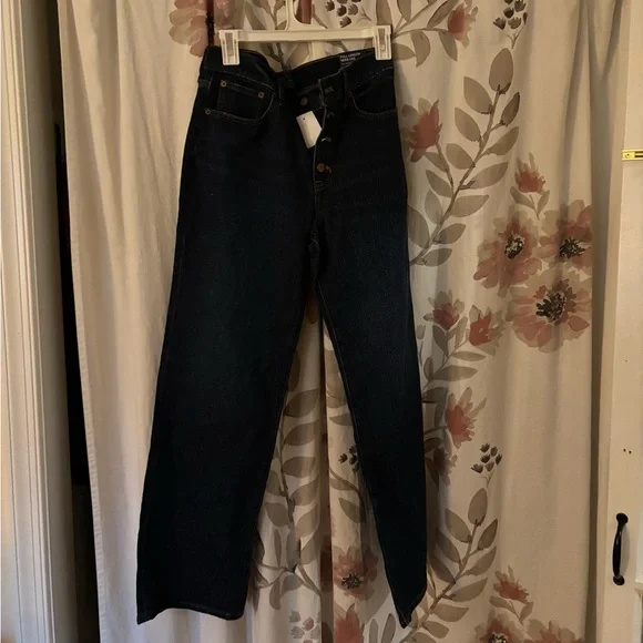 J. Crew Dark Blue Flare & Wide Leg Jeans - Picture 1 of 3